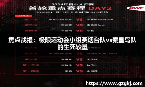 焦点战报：极限运动会小组赛烟台队vs秦皇岛队的生死较量